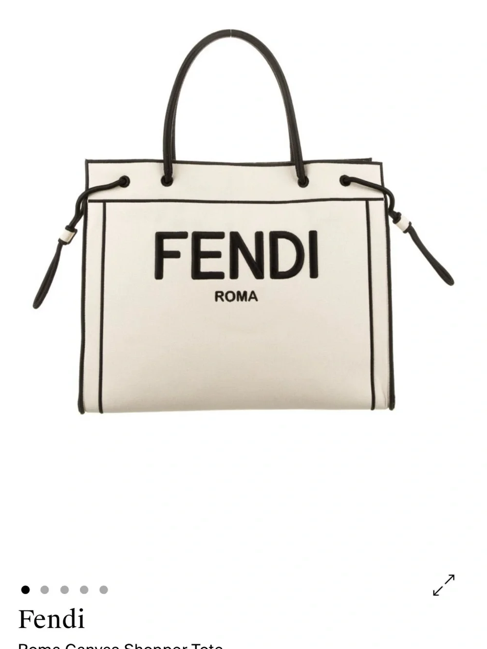 Fendi Roma Canvas Tote